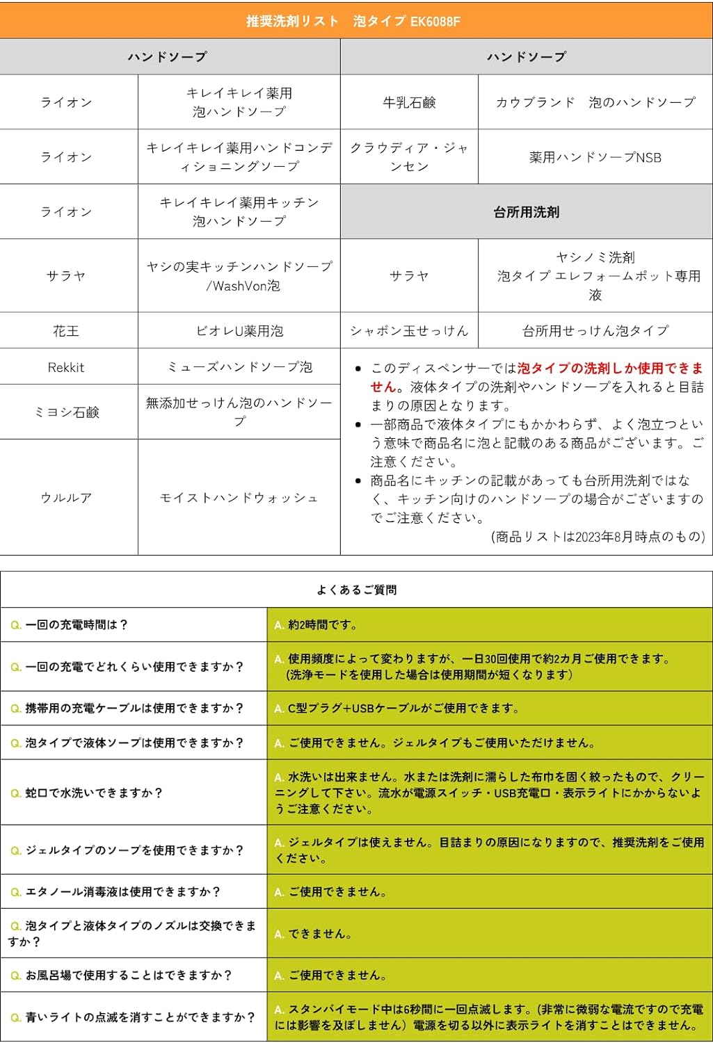 アロマソープディスペンサー EK6088